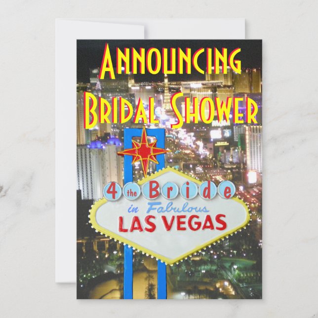 Las Vegas Bridal Shower Invitation (Front)