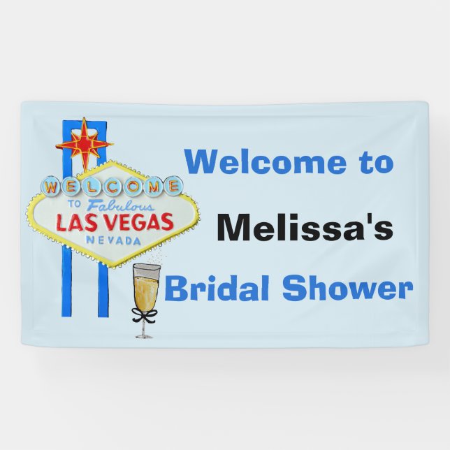Las Vegas Bridal Shower Welcome Sign (Horizontal)