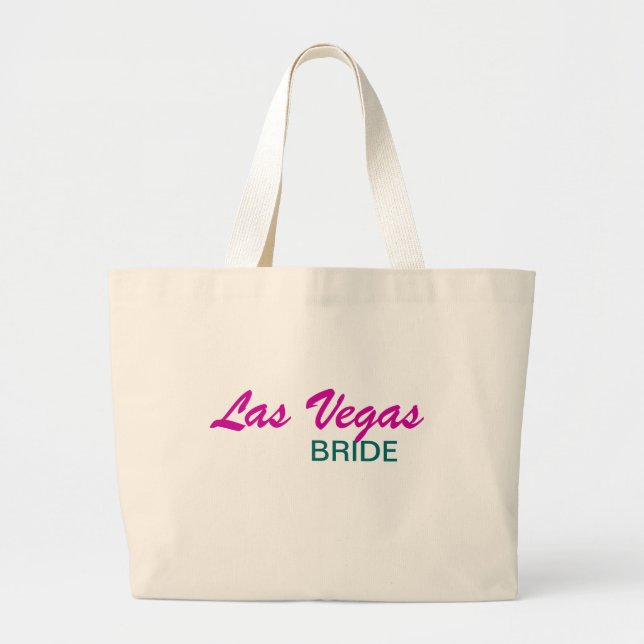 Las Vegas Bride Large Tote Bag (Front)