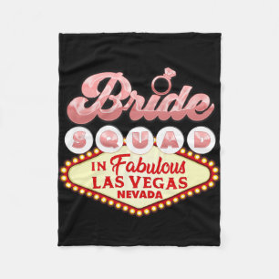 Las Vegas Bride Squad In Vegas Funny Bridesmaid Fleece Blanket