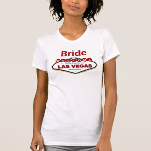 Las Vegas Bride T-Shirt NEW Deep Red Colour!