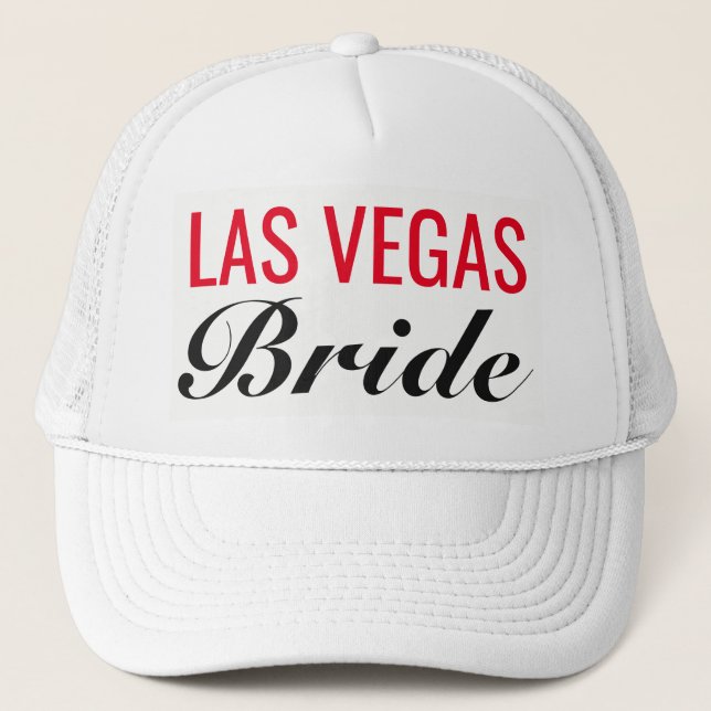 Las Vegas Bride Vegas Wedding Trucker's Hat (Front)