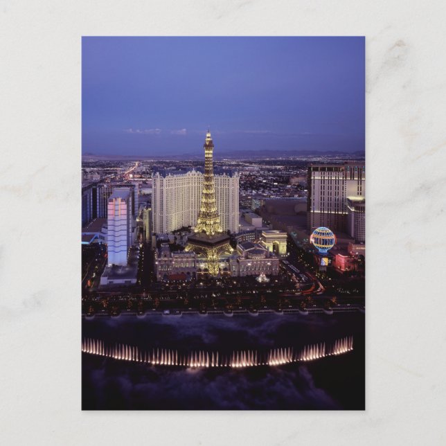 Las Vegas by Night 3 Postcard (Front)