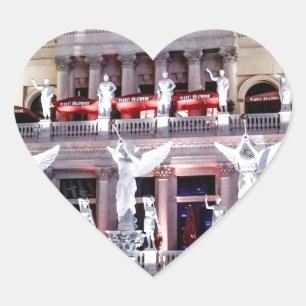 Las Vegas Caesars Palace Forum Architecture Nevada Heart Sticker