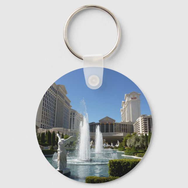 Las Vegas Caesars Palace Fountain Fountains Key Ring (Front)