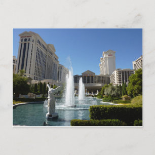 Las Vegas Caesars Palace Fountain Fountains Postcard
