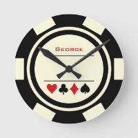 Las Vegas Casino Black Off White Poker Chip