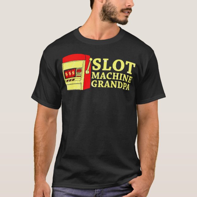 Las Vegas Casino Grandpa Gift bisexual illustratio T-Shirt (Front)