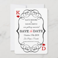 Las Vegas Casino Modern Chic Photo Save The Date