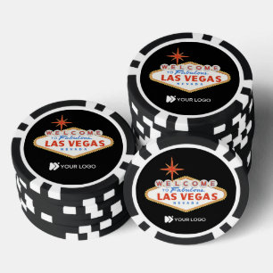Las Vegas Casino Night Corporate Logo Poker Chip