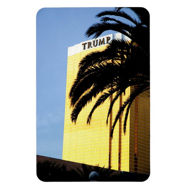 Las Vegas Casino & Palm Tree Flexible Magnet (Vertical)