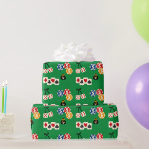 Las Vegas Casino Pattern  Wrapping Paper