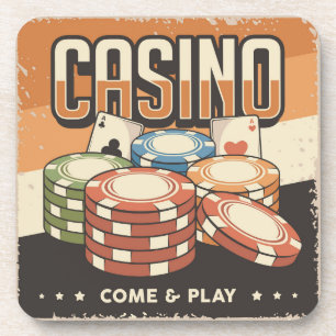 Las Vegas Casino Poker Chips Coaster