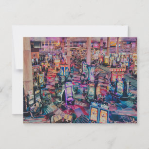 Las Vegas Casino Slot Machines Postcard