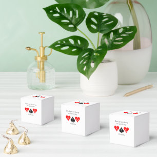 Las Vegas casino theme hearts and spades wedding Favour Box