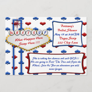 Las Vegas Casino Vintage Style Party Invitation