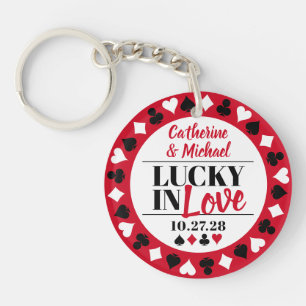 Las Vegas Casino Wedding Favour Key Ring
