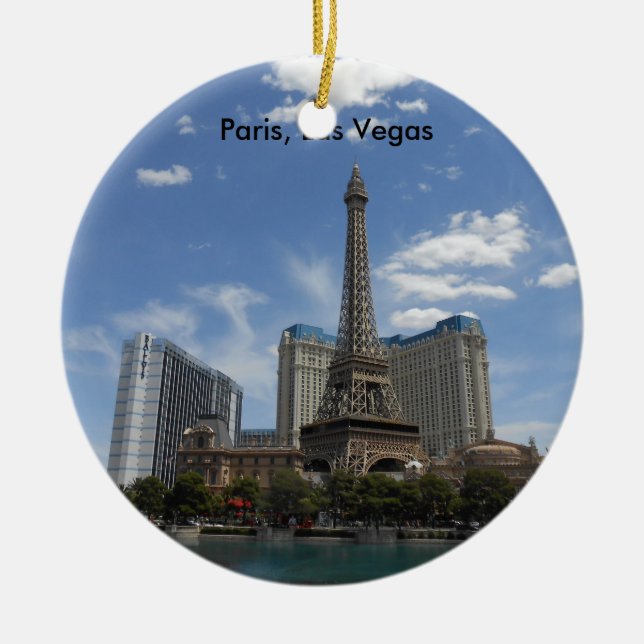 Las Vegas Ceramic Ornament (Front)