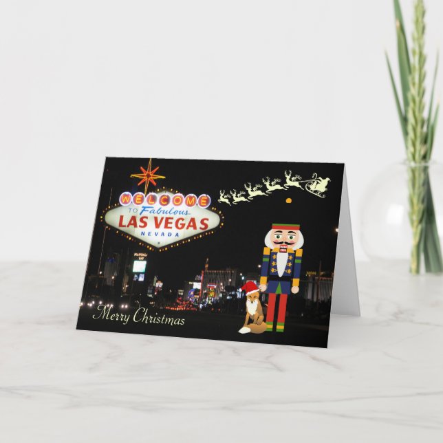 Las Vegas Christmas Card with Nutcracker (Front)