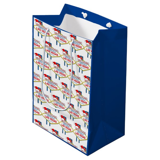 Las Vegas Christmas Gift Bag (Front Angled)