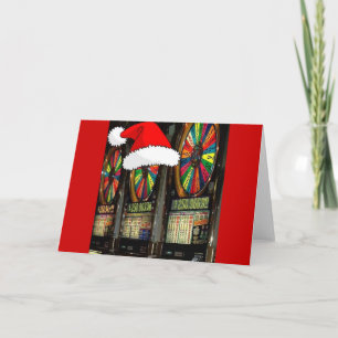 Las Vegas Christmas Slots Holiday Card