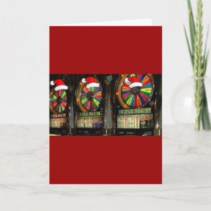Las Vegas Christmas Slots Holiday Card