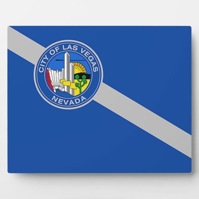 Las Vegas City Flag Plaque (Front)