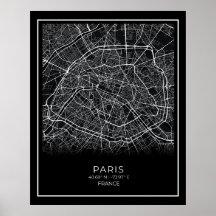 Las Vegas City Map - Las Vegas Black Map Poster