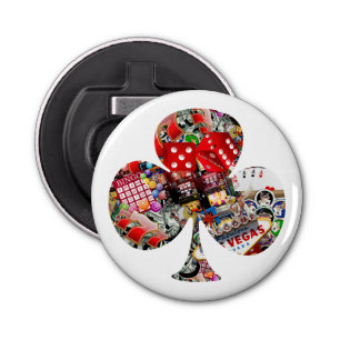 Las Vegas 'Club' Playing Card Shape Bottle Opener