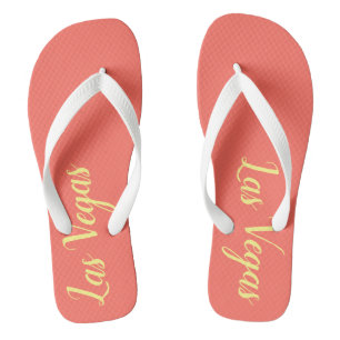 Las Vegas Coral Yellow Thongs