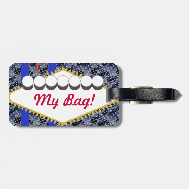 Las Vegas Custom Baggage Tag (Back Horizontal)