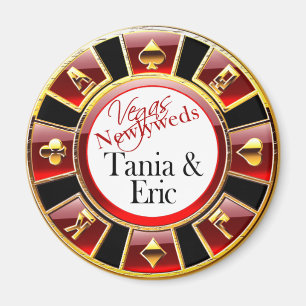 Las Vegas Deluxe Casino Chip Magnet Favour