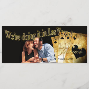 Las Vegas Deluxe Photo Wedding Invitation