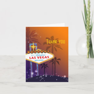 Las Vegas Destination Wedding Thank You Card
