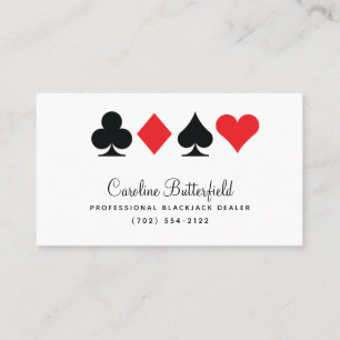 Las Vegas Destiny Red and Black Business Card
