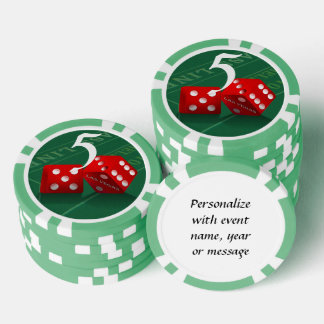 Las Vegas Dice Craps Table Poker Chips