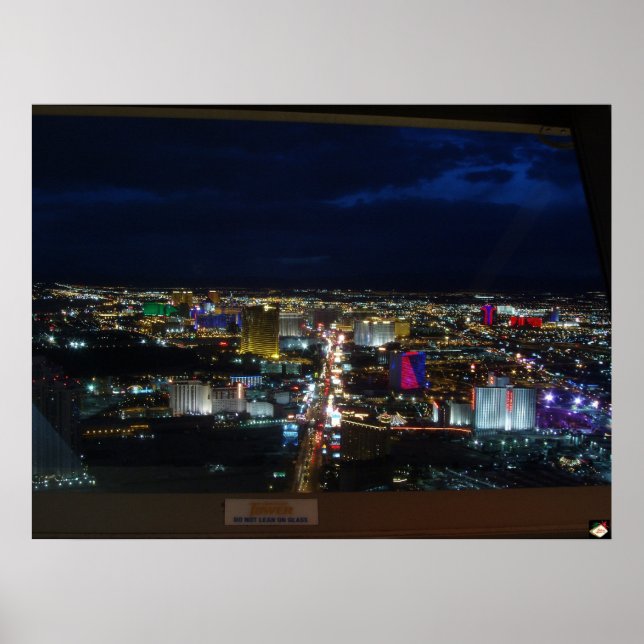 Las Vegas - Do Not Lean On Glass #1 Poster Print (Front)