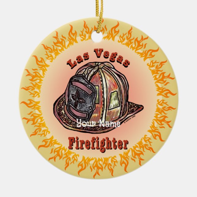 Las Vegas Firefighter  ornament (Front)