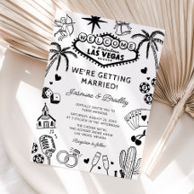 Las Vegas Fun Doodle Wedding