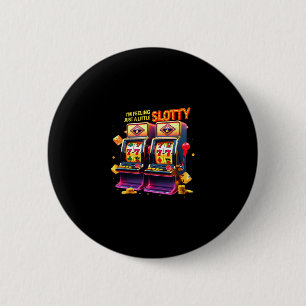 Las Vegas Gambling Lovers Lucky Slot Machine Casin 6 Cm Round Badge