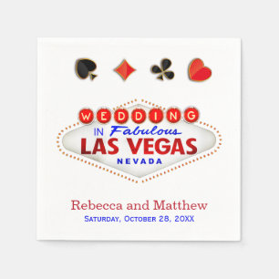 Las Vegas Getting Married Fabulous Wedding Napkin