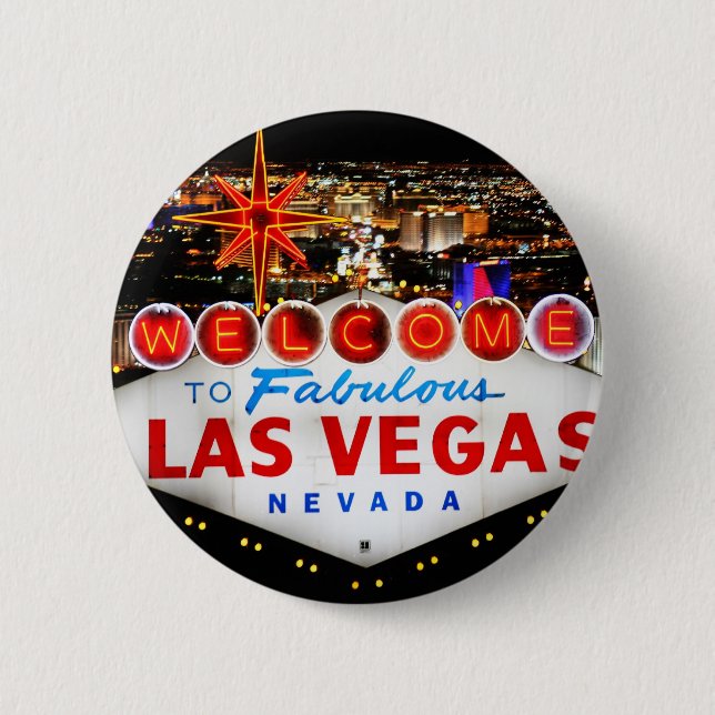 Las Vegas Gifts 6 Cm Round Badge (Front)