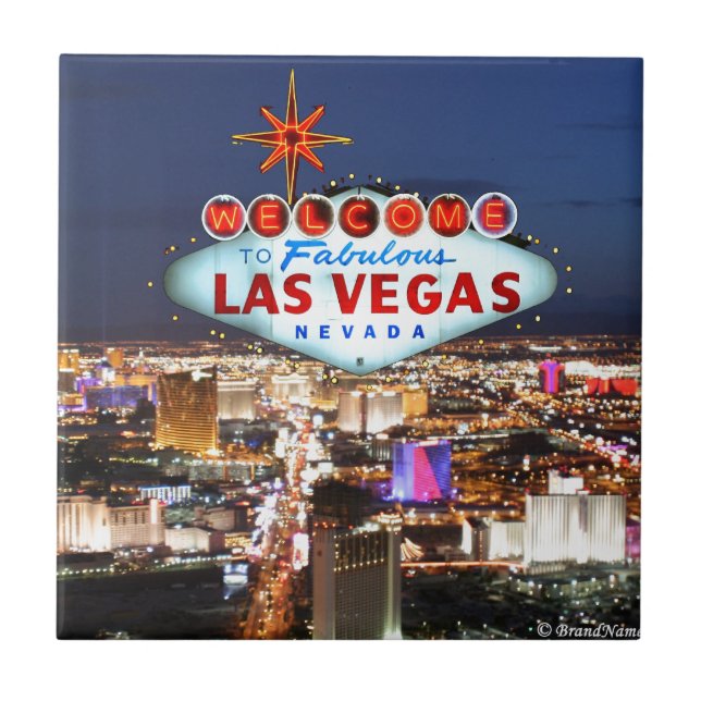 Las Vegas Gifts Ceramic Tile (Front)