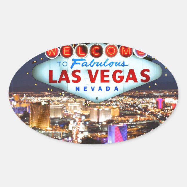 Las Vegas Gifts Oval Sticker (Front)