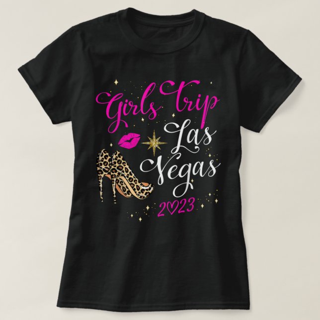 Las Vegas Girls Trip 2023 Shirts For Women Birthda (Design Front)