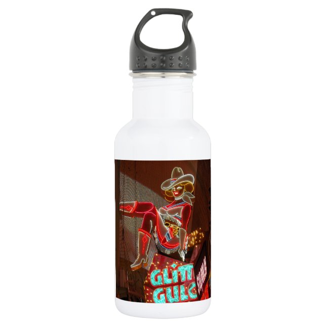 Las Vegas Glitter Gulch 532 Ml Water Bottle (Front)