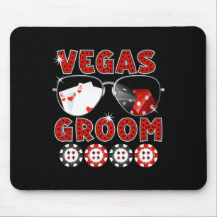Las Vegas Groom Wedding Tee Bachelor Party Stag Ni Mouse Pad