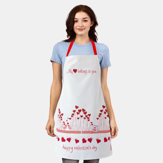 Las Vegas Happy Valentine's Day Apron (Worn)