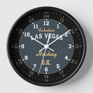 Las Vegas Hockey Gold Bracelet Watch Clock