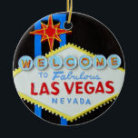 Las Vegas Holiday Season Ceramic Tree Decoration<br><div class="desc">You can personalise this Las Vegas  ornament  and use it as a fun decoration for packages  or  in place of a card and make your holiday greeting memorable!</div>